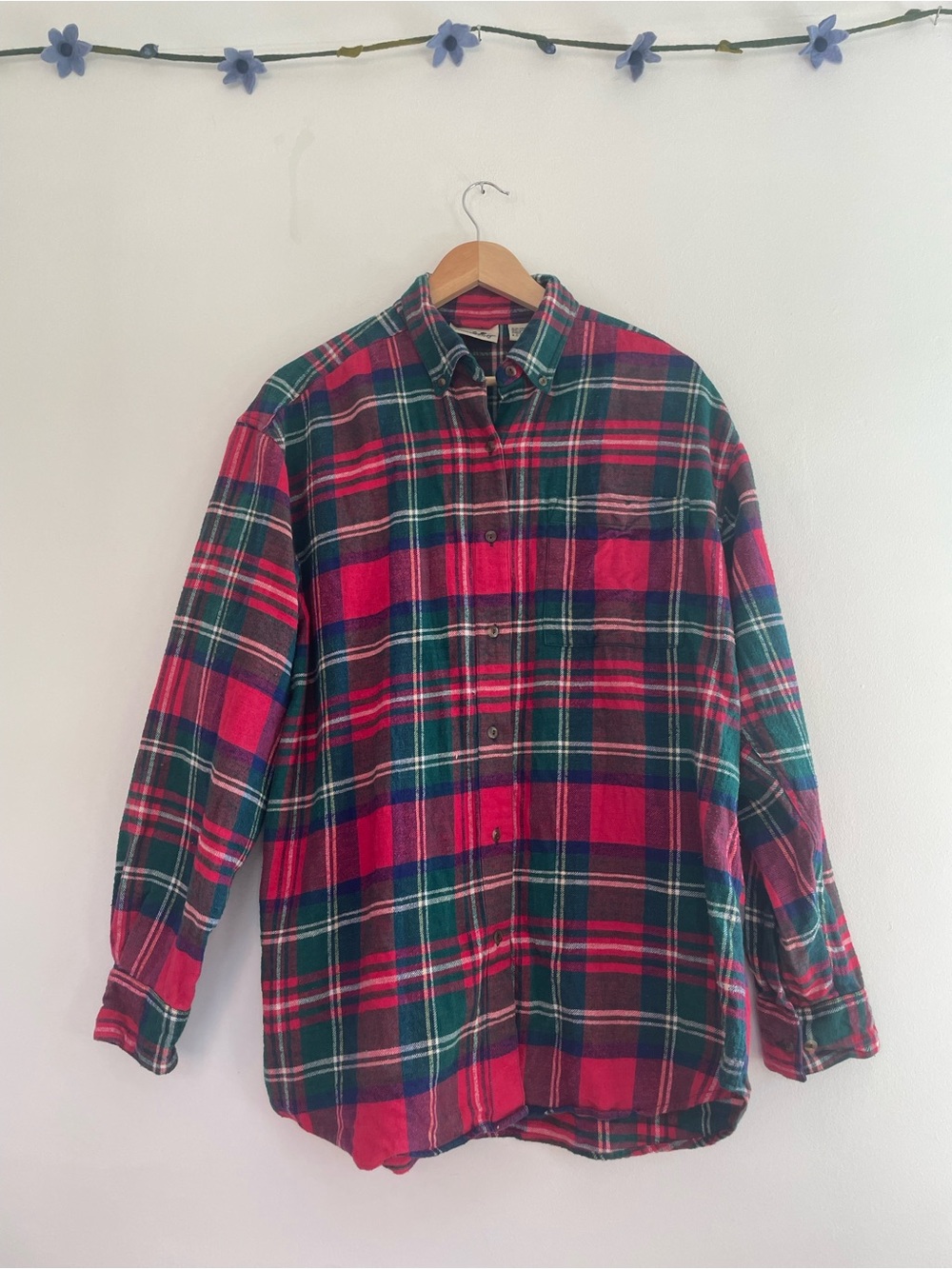 Vintage Northern Reflections Plaid Flannel Shirt